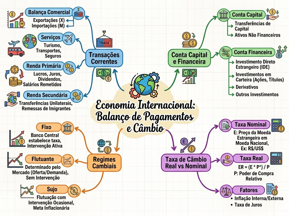 Mapa Mental Balanço de Pagamentos