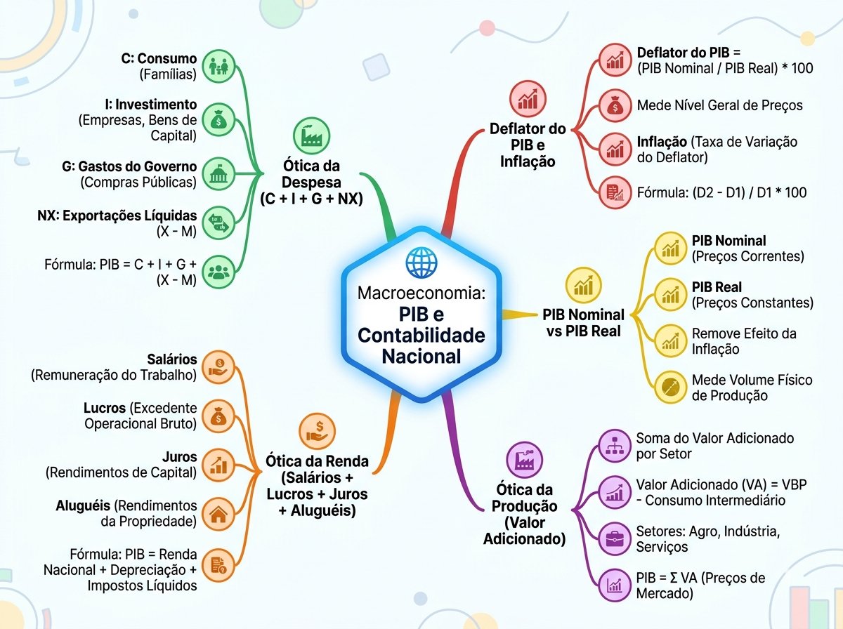 Mapa Mental PIB e Contabilidade